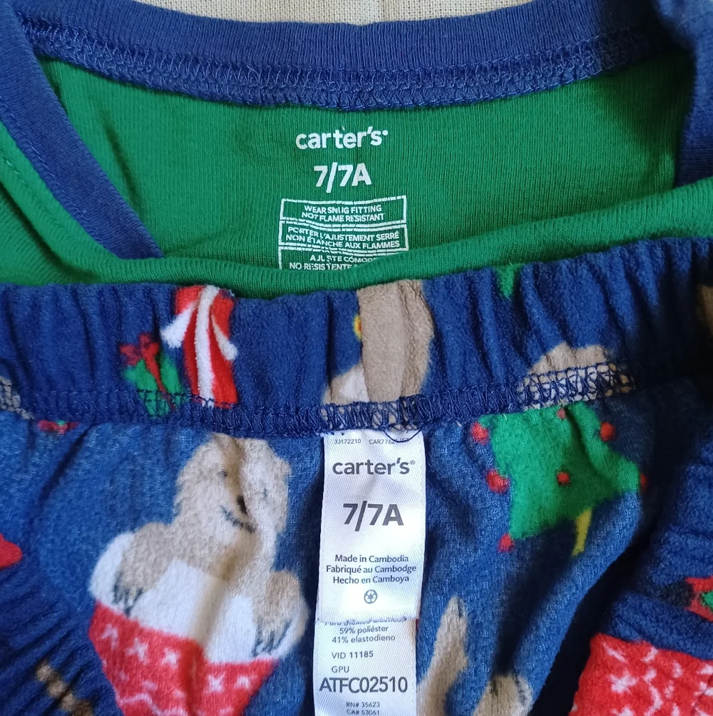 Carter's Christmas Sloth Pajamas